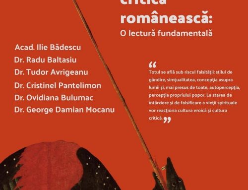 Conferință „Sincronism european și cultură critică românească”